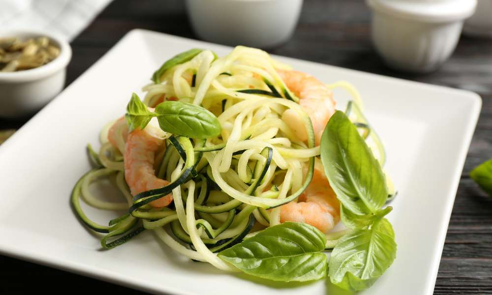 Victoria Beckham's Spicy Prawn Courgetti